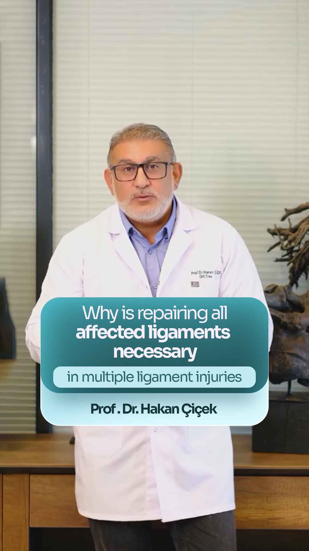 Why is it necessary to repair all damaged ligaments in multiple ligament
                                            injuries?